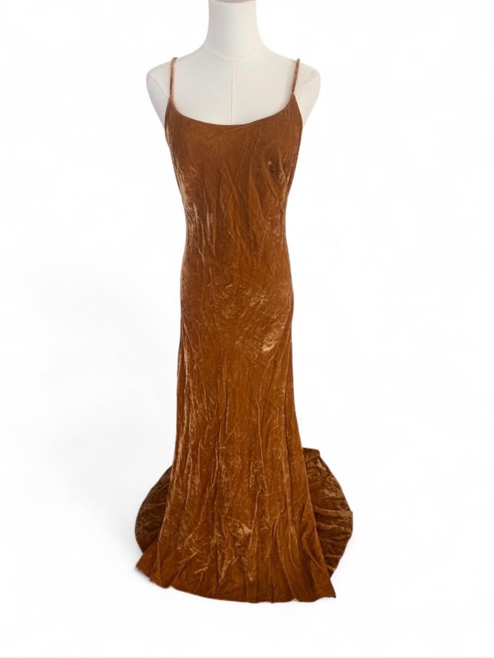 1990s Maxi Dress in Burnt Copper